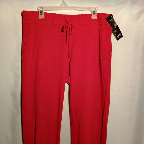 Women’s Pink Slim Fit Ankle Pants – Size L Stretch Pull-On Back Pocket Trousers - Picture 3 of 6